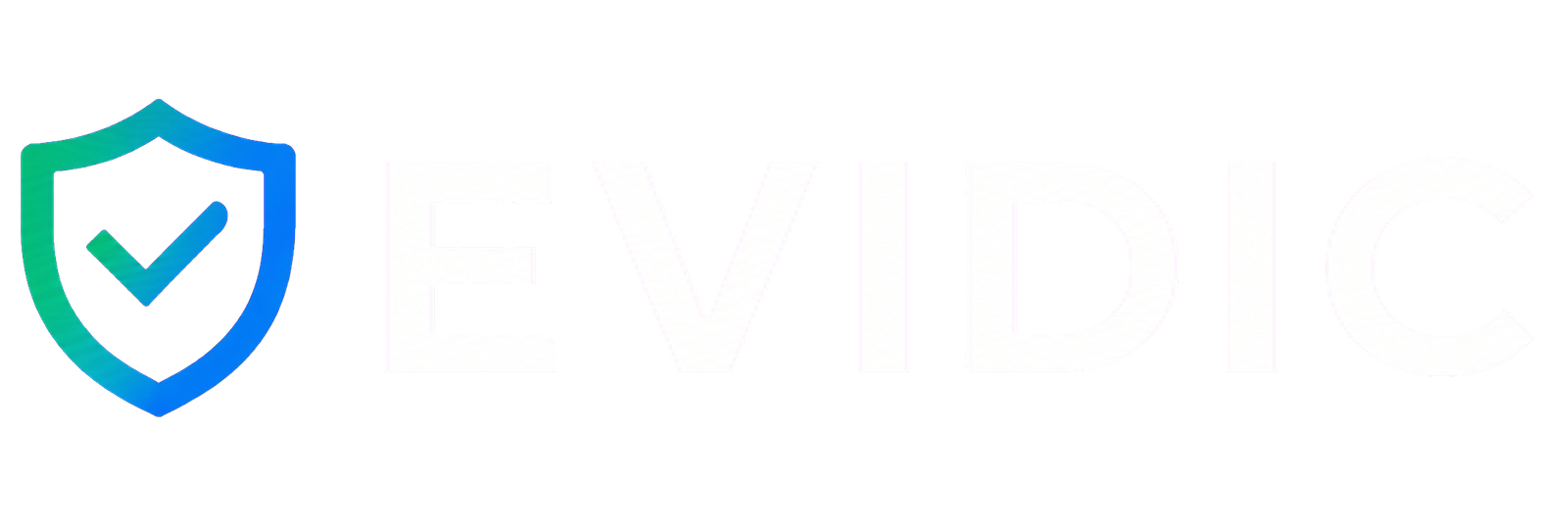 evidic website header logo white